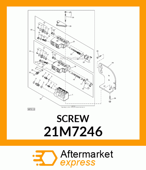 SCREW, CR PAN HEAD, METRIC 21M7246