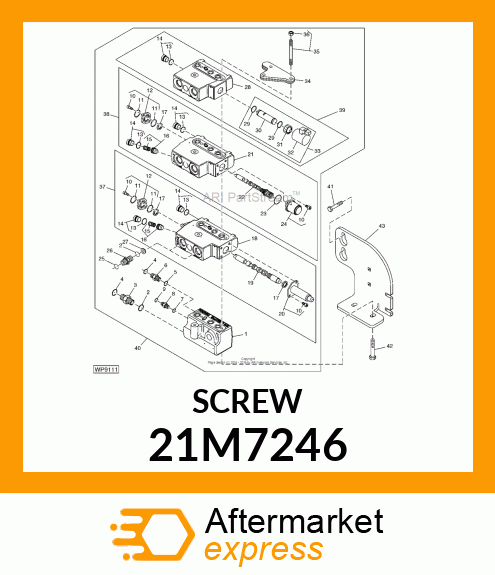 SCREW, CR PAN HEAD, METRIC 21M7246