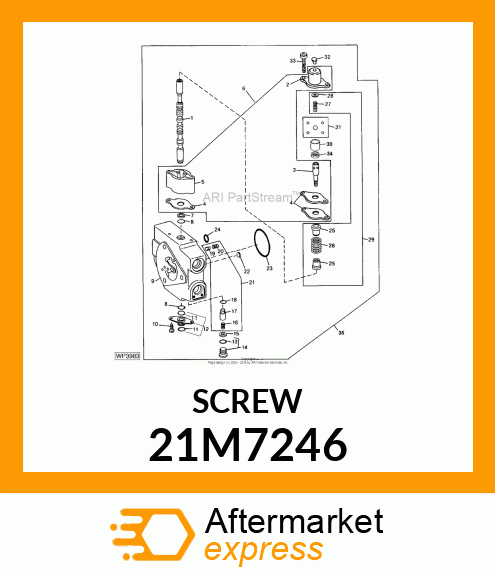 SCREW, CR PAN HEAD, METRIC 21M7246