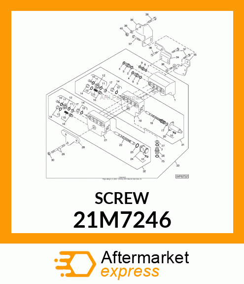 SCREW, CR PAN HEAD, METRIC 21M7246