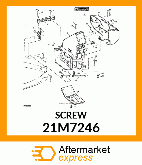 SCREW, CR PAN HEAD, METRIC 21M7246