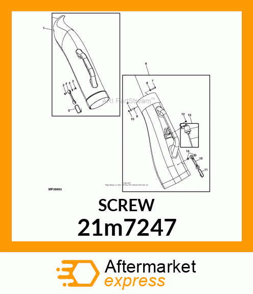 SCREW, CR PAN HEAD, METRIC 21m7247