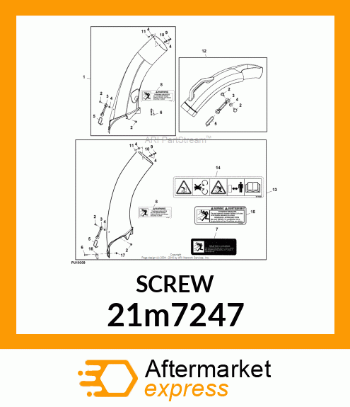 SCREW, CR PAN HEAD, METRIC 21m7247