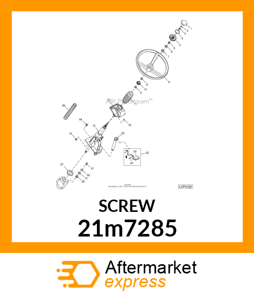 SCREW, CR PAN HEAD, METRIC 21m7285