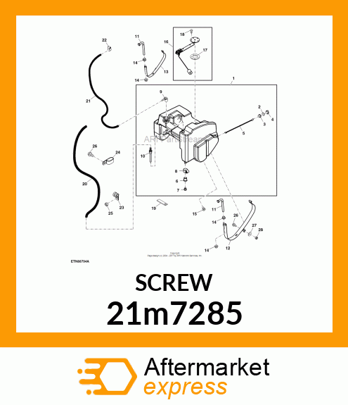 SCREW, CR PAN HEAD, METRIC 21m7285