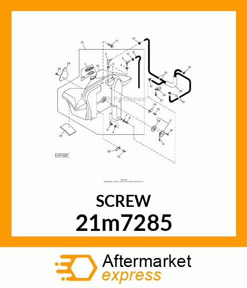 SCREW, CR PAN HEAD, METRIC 21m7285