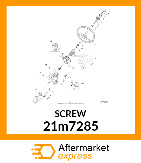 SCREW, CR PAN HEAD, METRIC 21m7285