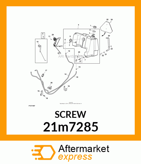 SCREW, CR PAN HEAD, METRIC 21m7285