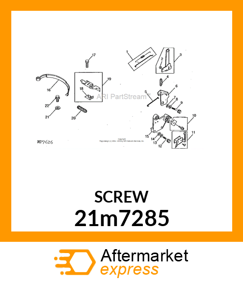 SCREW, CR PAN HEAD, METRIC 21m7285