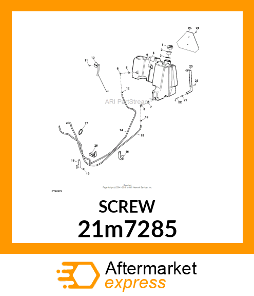 SCREW, CR PAN HEAD, METRIC 21m7285