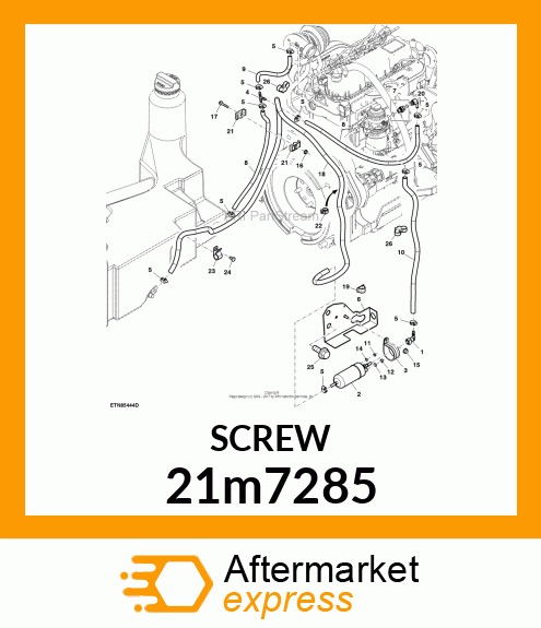 SCREW, CR PAN HEAD, METRIC 21m7285