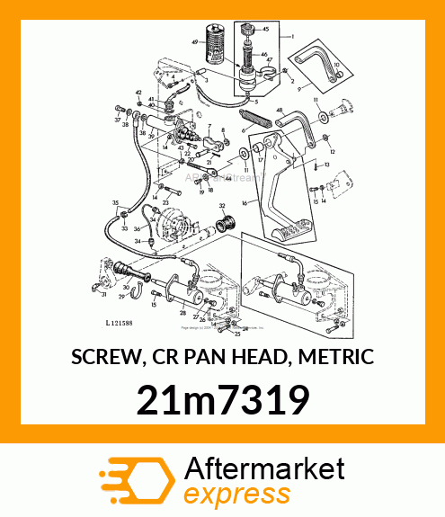 SCREW, CR PAN HEAD, METRIC 21m7319