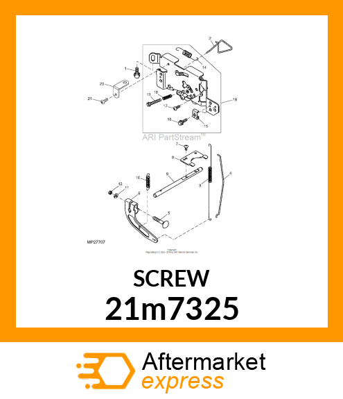 SCREW, CR PAN HEAD, METRIC 21m7325