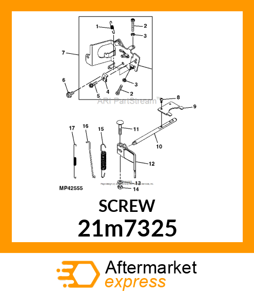 SCREW, CR PAN HEAD, METRIC 21m7325