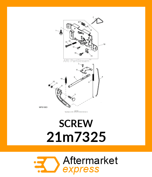 SCREW, CR PAN HEAD, METRIC 21m7325