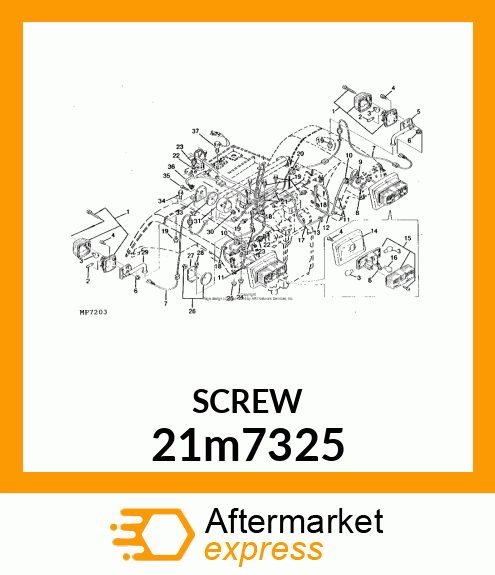 SCREW, CR PAN HEAD, METRIC 21m7325