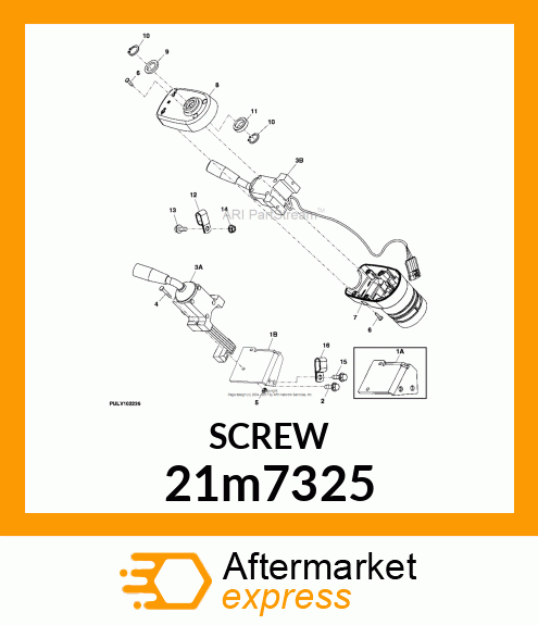 SCREW, CR PAN HEAD, METRIC 21m7325