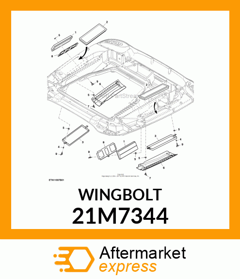 SCREW, WING, METRIC 21M7344