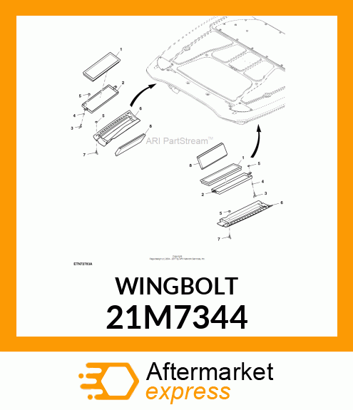 SCREW, WING, METRIC 21M7344