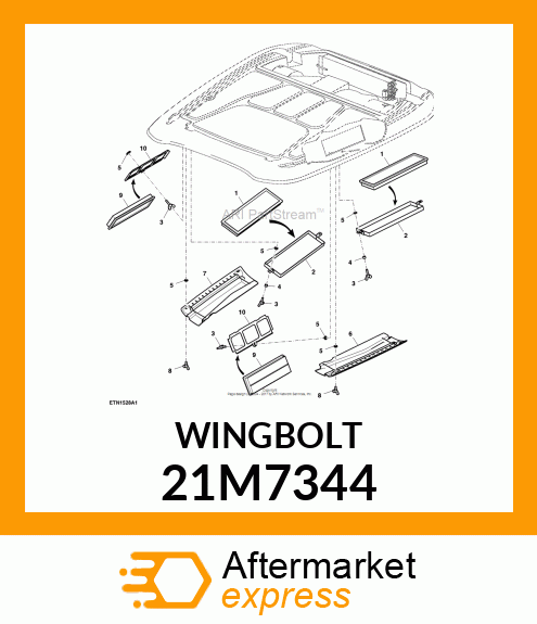 SCREW, WING, METRIC 21M7344