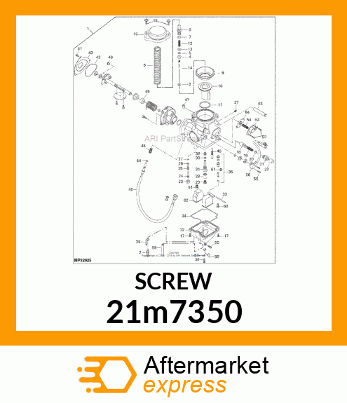 SCREW, CR PAN HEAD, METRIC 21m7350