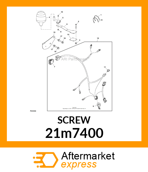 SCREW, CR PAN HEAD, METRIC 21m7400