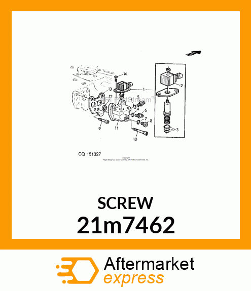 SCREW, HEX SKT BUTTON HD, METRIC 21m7462