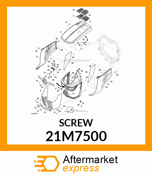 SCREW, HEX SKT BUTTON HD, METRIC 21M7500