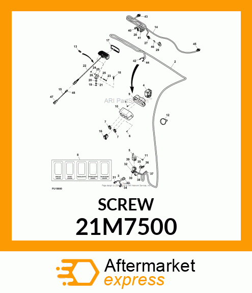 SCREW, HEX SKT BUTTON HD, METRIC 21M7500