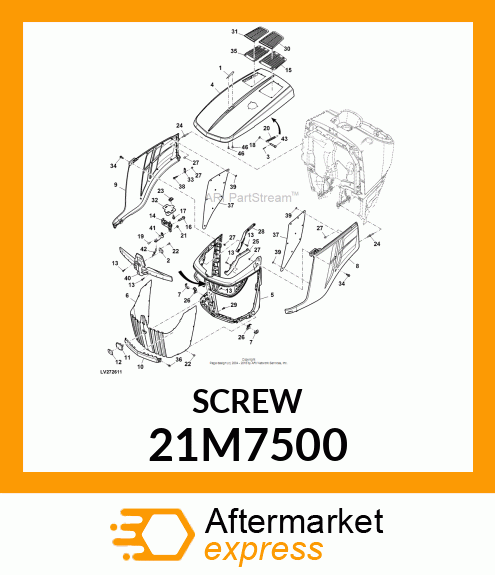 SCREW, HEX SKT BUTTON HD, METRIC 21M7500