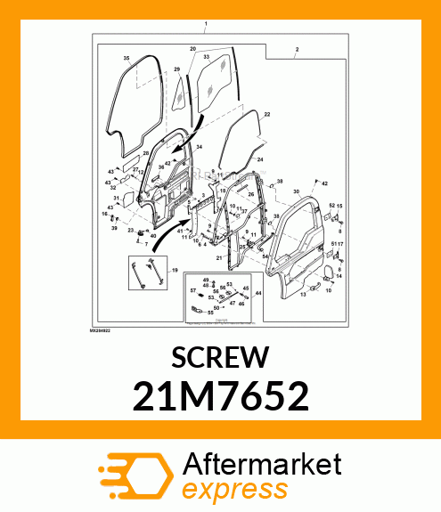 SCREW, HEX SKT BUTTON HD, METRIC 21M7652