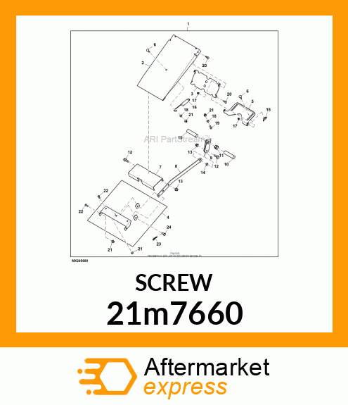 SCREW, HEX SKT BUTTON HD, METRIC 21m7660