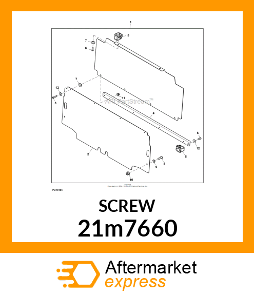 SCREW, HEX SKT BUTTON HD, METRIC 21m7660