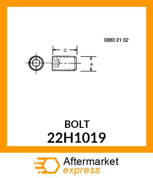 SCREW, SET, HEX SOCKET HEAD 22H1019