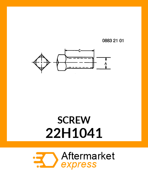 SCREW, SET, SQUARE HEAD 22H1041