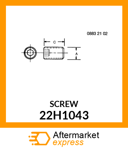 SCREW, SET, HEX SOCKET HEAD 22H1043