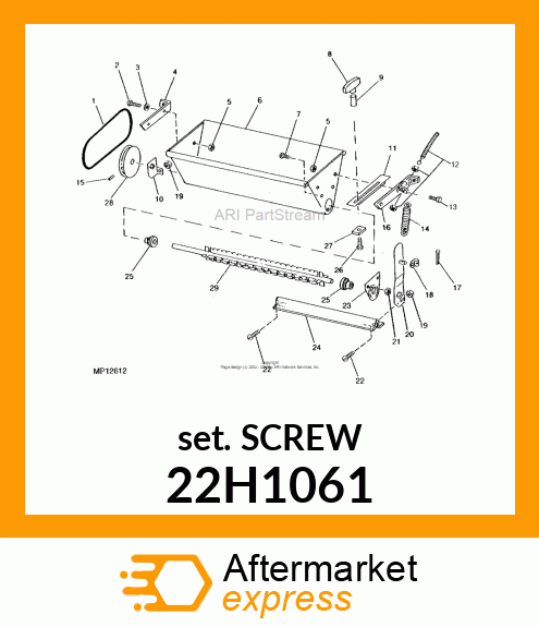 SCREW, SET, HEX SOCKET HEAD 22H1061