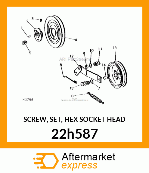 SCREW, SET, HEX SOCKET HEAD 22h587