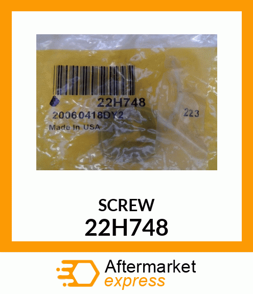 SCREW, SET, SQUARE HEAD 22H748