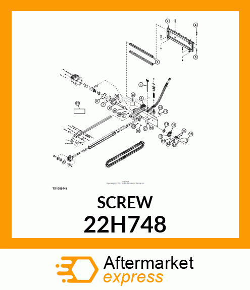 SCREW, SET, SQUARE HEAD 22H748