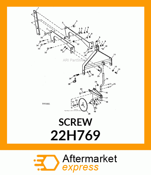 SCREW, SET, SQUARE HEAD 22H769