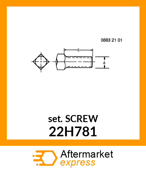 SCREW, SET, SQUARE HEAD 22H781