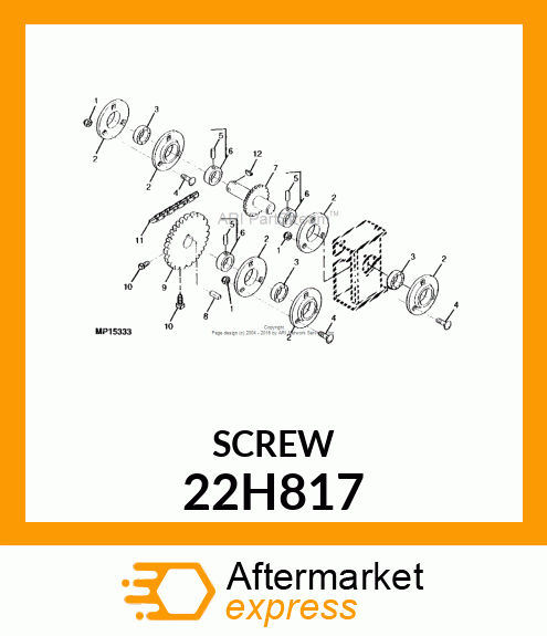 SCREW, SET, SQUARE HEAD 22H817