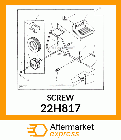 SCREW, SET, SQUARE HEAD 22H817