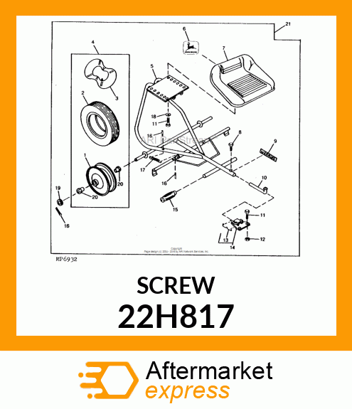 SCREW, SET, SQUARE HEAD 22H817