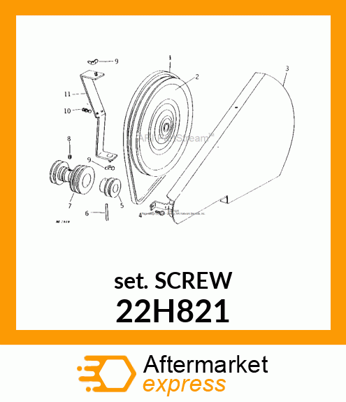 SCREW, SET, HEX SOCKET HEAD 22H821