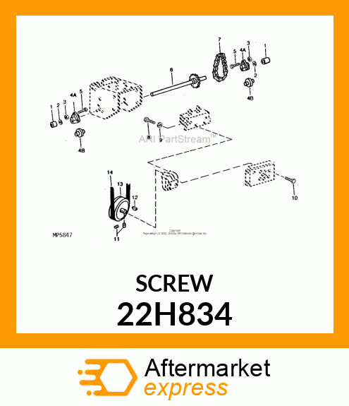 SCREW, SET, SQUARE HEAD 22H834