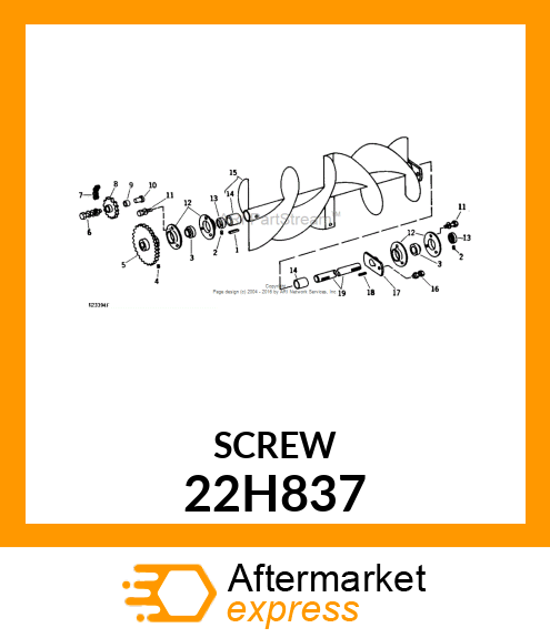 SCREW, SET, SQUARE HEAD 22H837