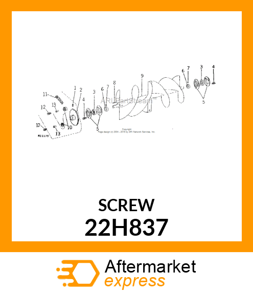 SCREW, SET, SQUARE HEAD 22H837