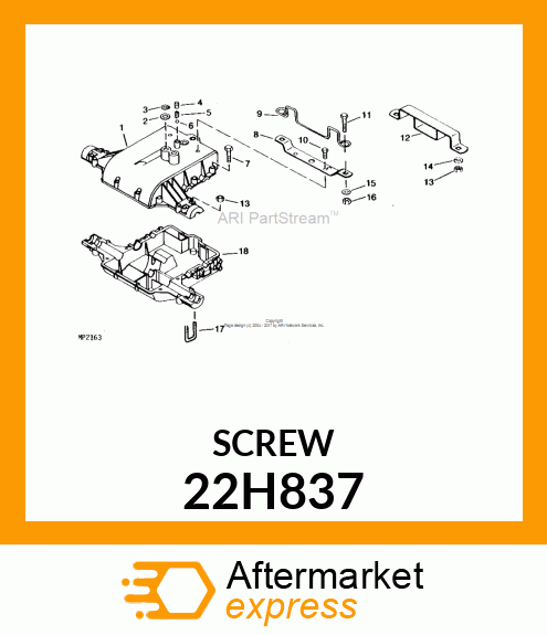 SCREW, SET, SQUARE HEAD 22H837